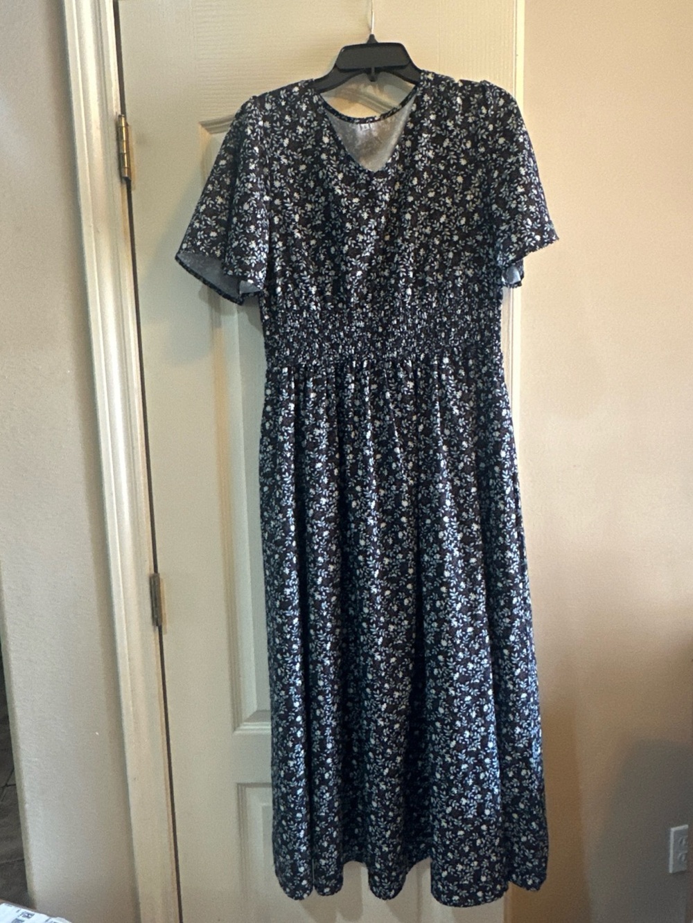 Petallush Black Floral Maxi Dress